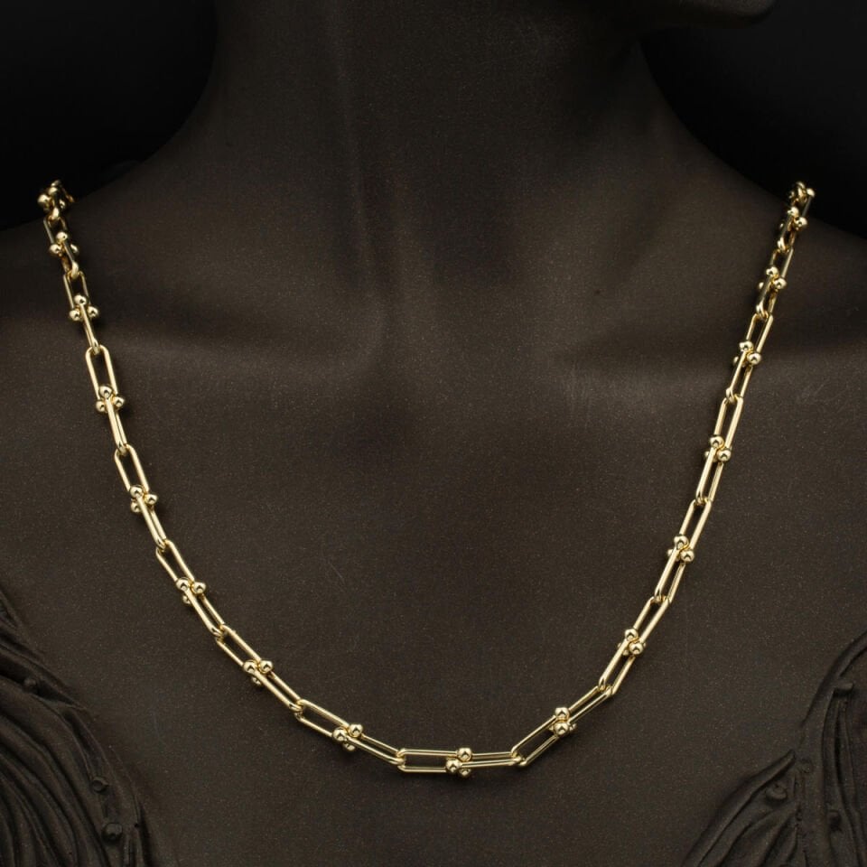 Tiffany 14 Ayar Altın Zincir Kolye
