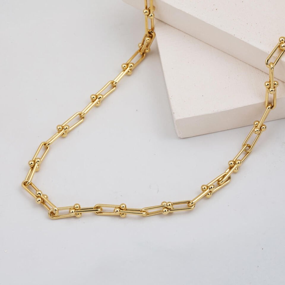 Tiffany 14 Ayar Altın Zincir Kolye