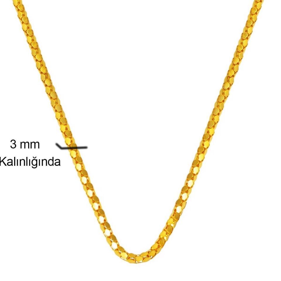 14 Ayar Altın Zincir Gerdanlık - 60 cm