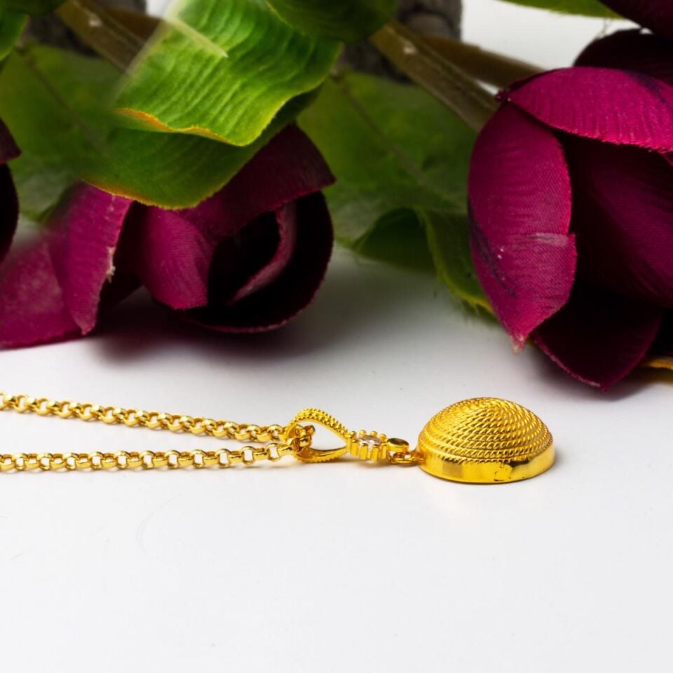 Beypazarı 14 Ayar Altın Kolye 2,5 cm Çaplı