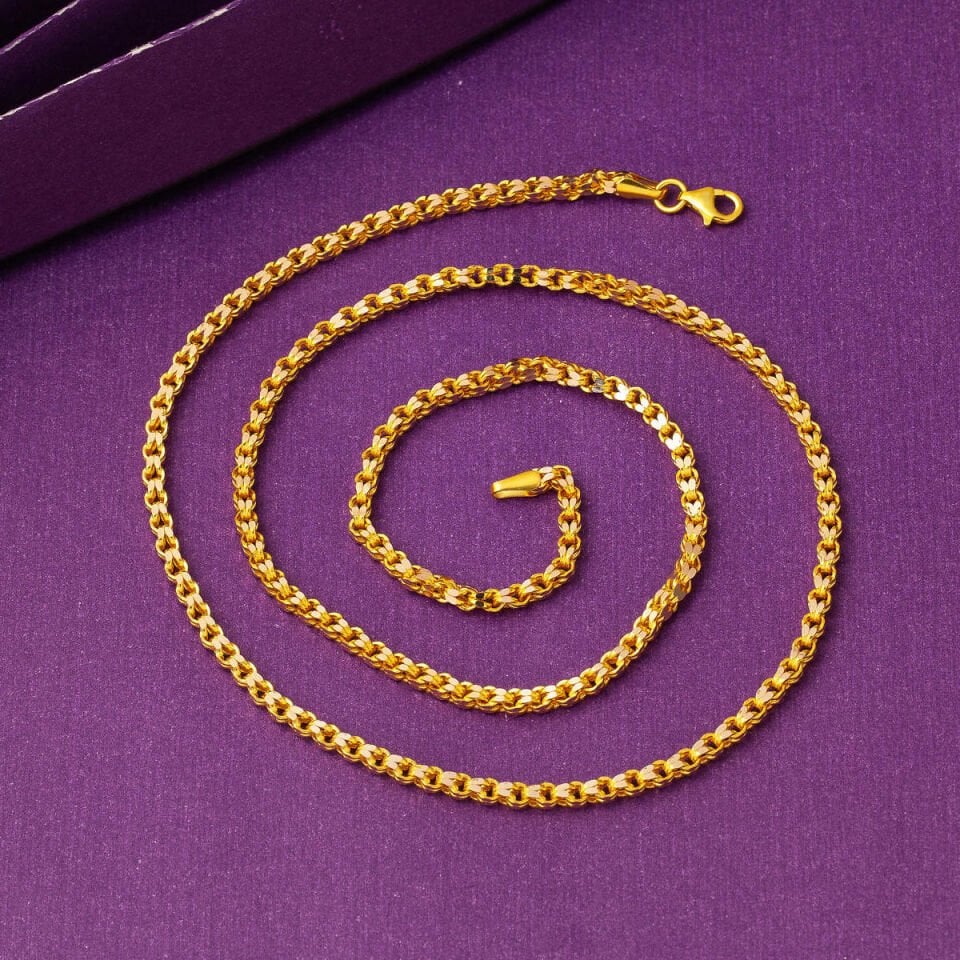 Güverse Altın Zincir (2,5mm Enli) 55 cm.