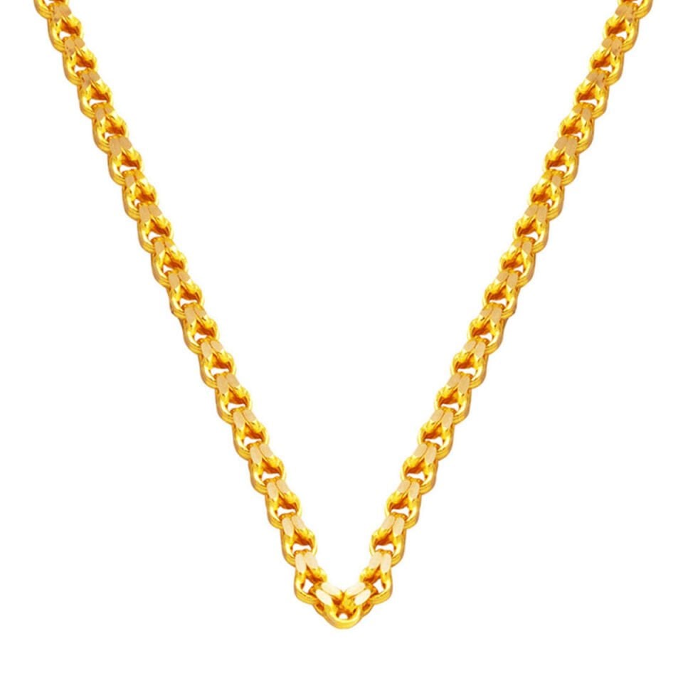 Güverse Altın Zincir (3mm Enli) 50 cm.