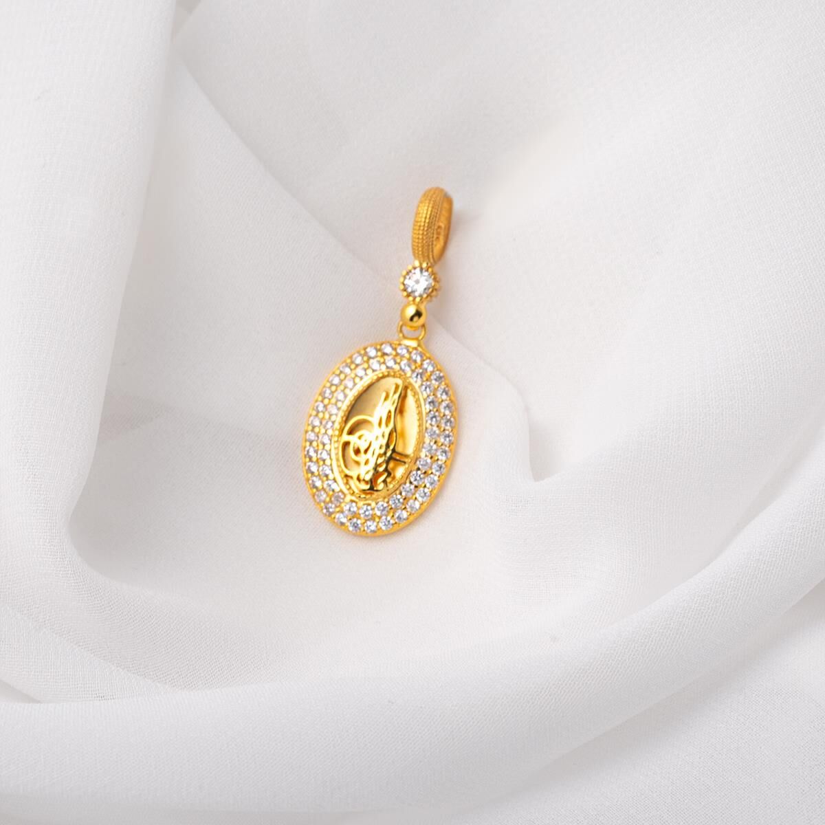 Tuğralı 14 Ayar Altın Kolye Ucu