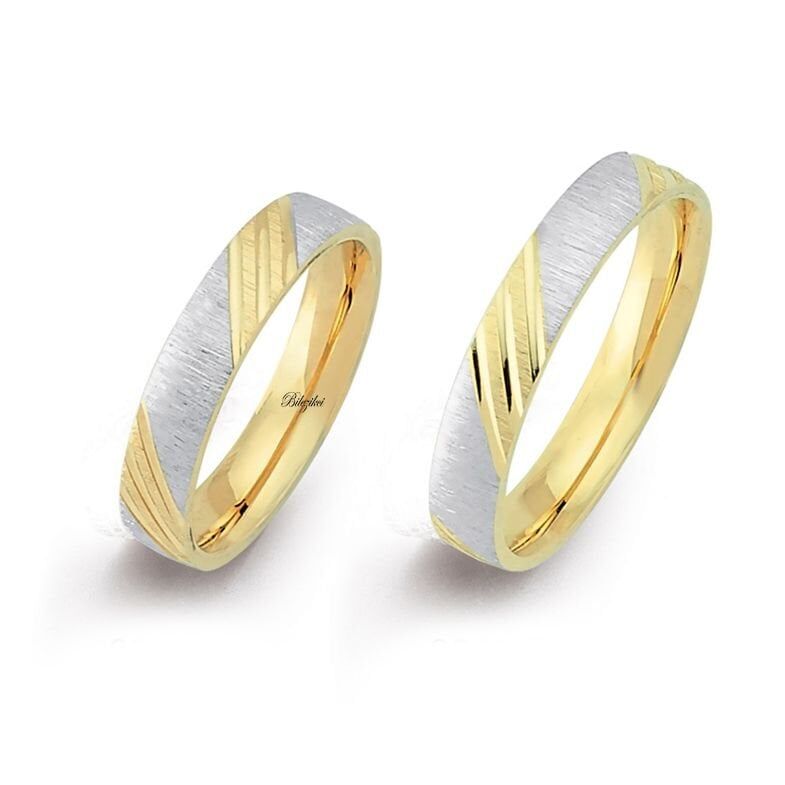 Ray 14 Ayar Altın Alyans Takımı