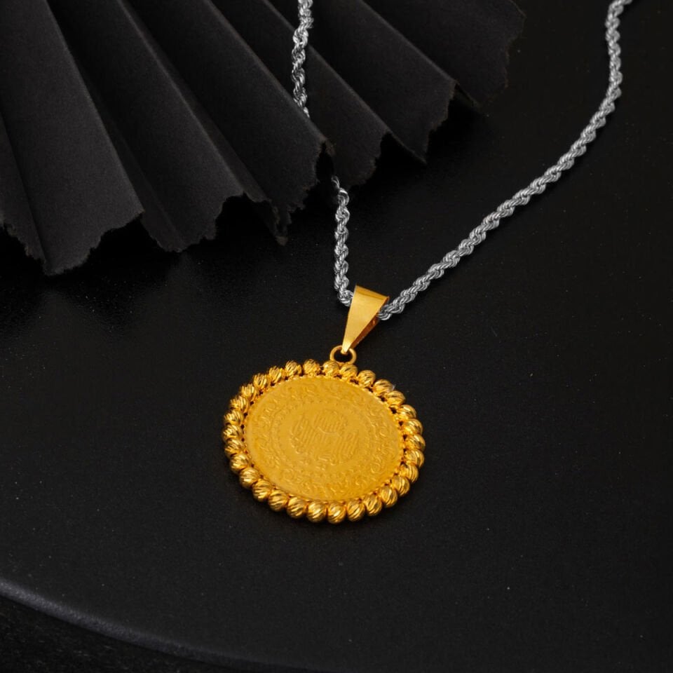 Yarım Altınlı 22 Ayar Zincirsiz Kolye Ucu