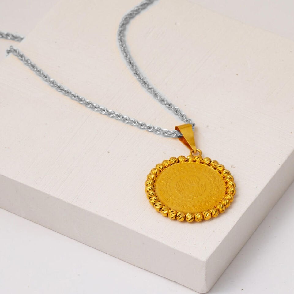 Yarım Altınlı 22 Ayar Zincirsiz Kolye Ucu