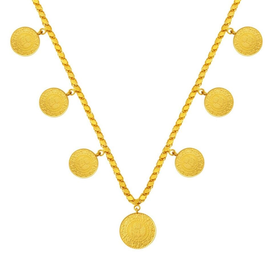 6 Çeyrek 1 Yarım Altınlı 22 Ayar Altın Zincir