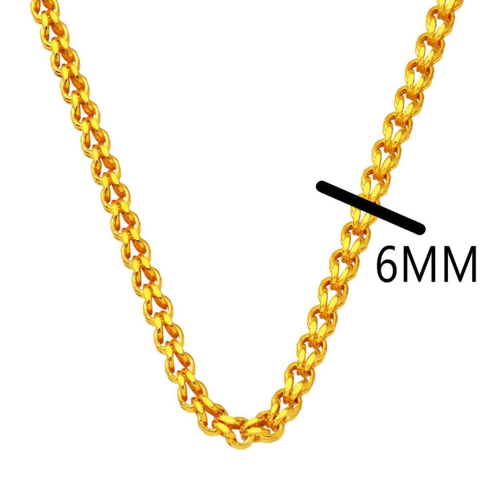 14 Ayar Altın Kalın Güverse Zincir (6mm Enli) 55 cm.