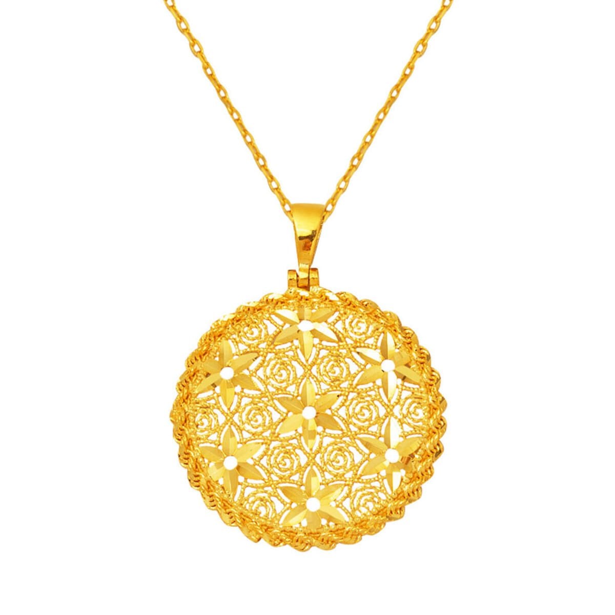 Yaşam Çiçeği 22 Ayar Altın Kolye