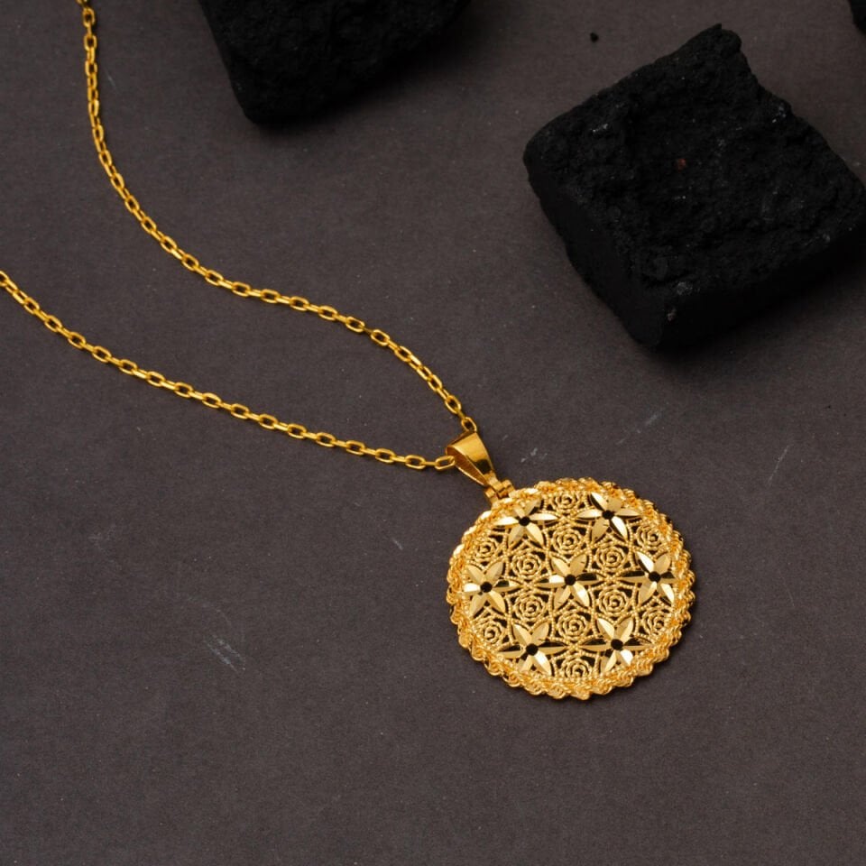 Yaşam Çiçeği 22 Ayar Altın Kolye