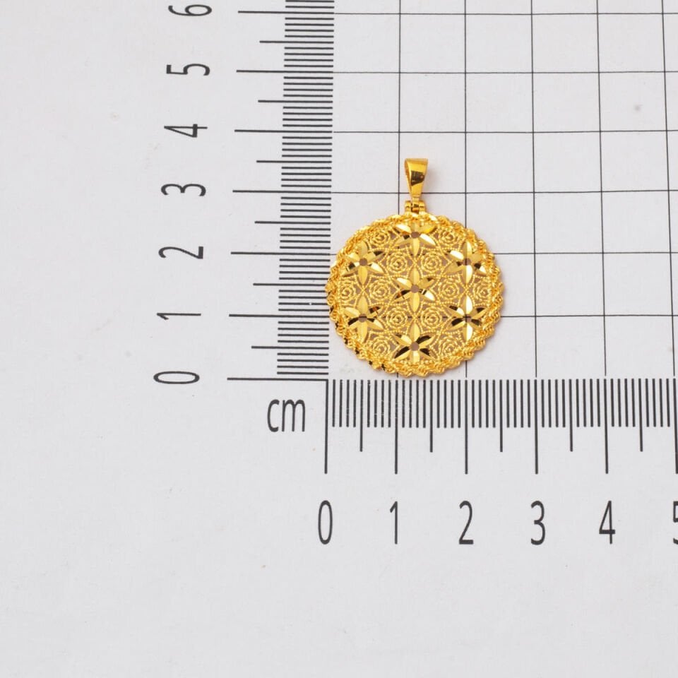 Yaşam Çiçeği 22 Ayar Altın Kolye