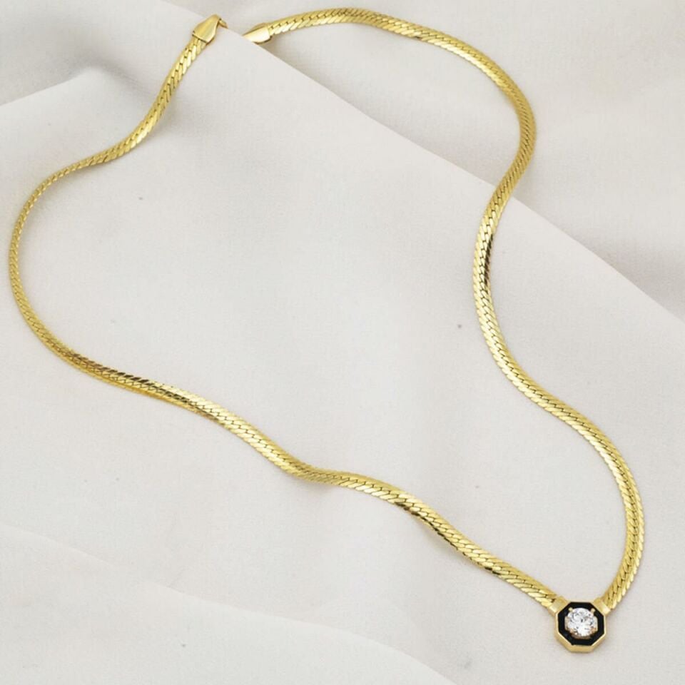 Çağla 14 Ayar Altın Kolye