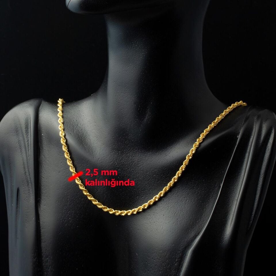 Burma 14 Ayar Altın Zincir - 50 cm