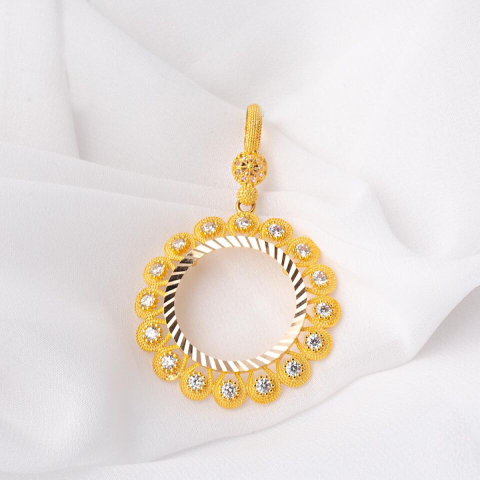 Papatya Yarım Altın Çerçevesi