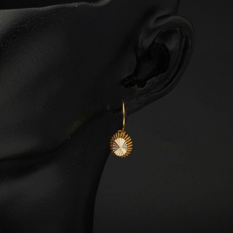 Sarkıt 14 Ayar Altın Küpe