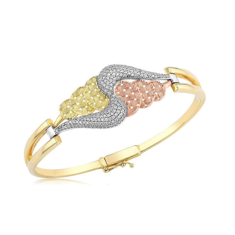 Jival Jewellery 14 Ayar Altın Kelepçe Bilezik
