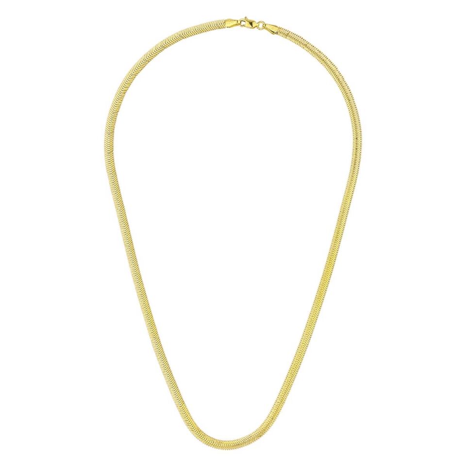 Balıksırtı Altın Boyun Zinciri 45 cm