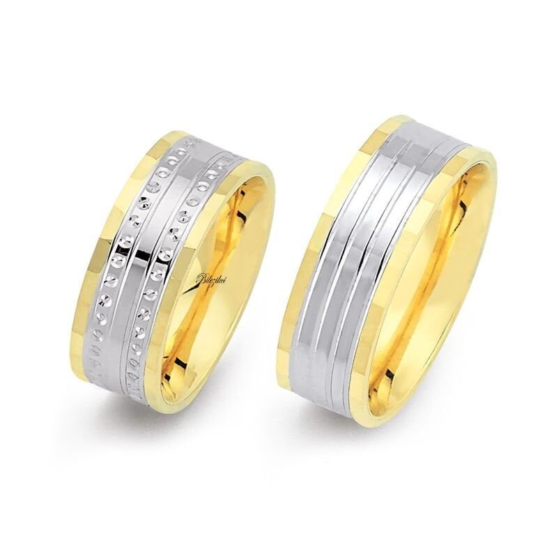 Taşsız 14 Ayar Altın Alyans Takımı