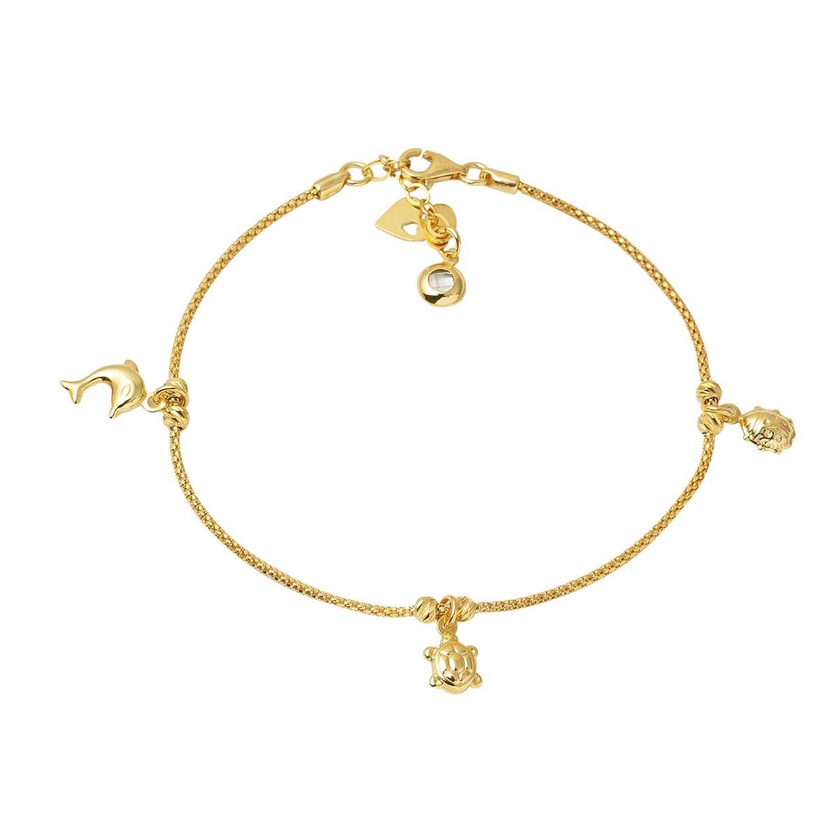 Minik Canlar Toplu Altın Bileklik