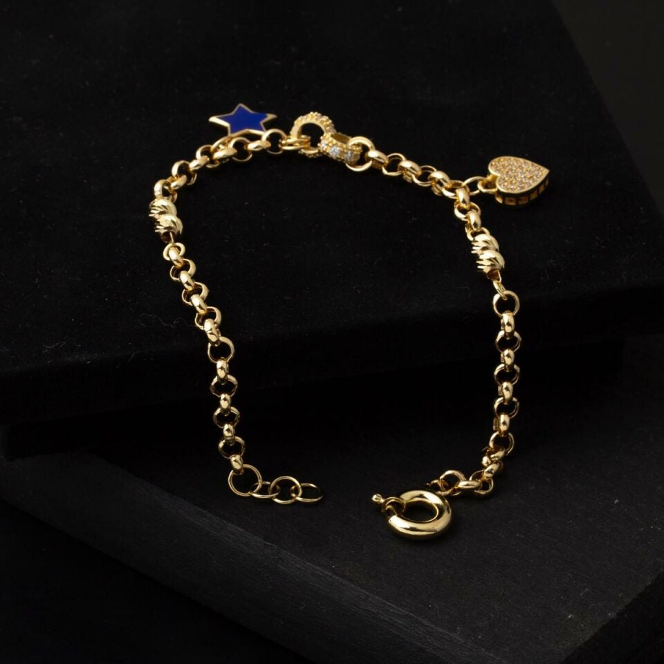 Charm 14 Ayar Altın Bileklik