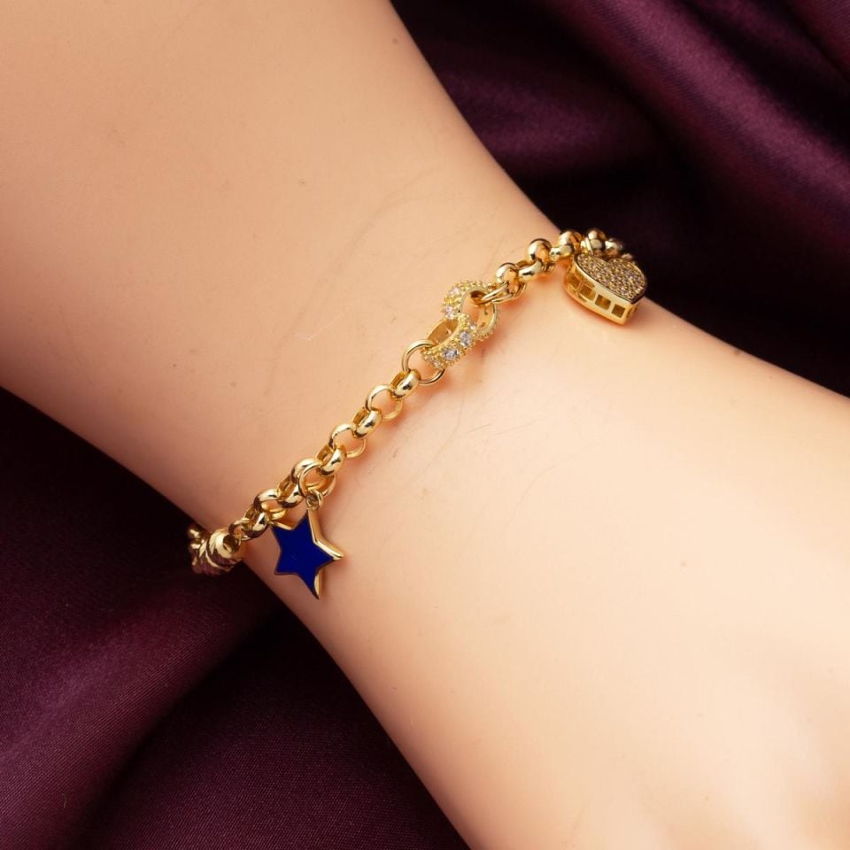 Charm 14 Ayar Altın Bileklik