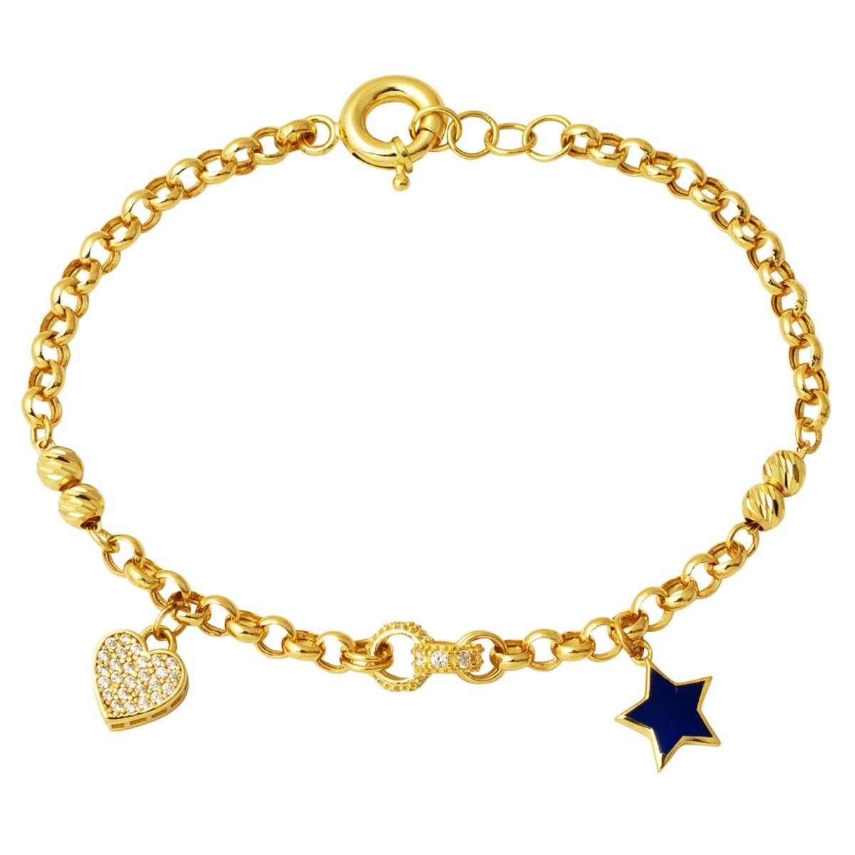 Charm 14 Ayar Altın Bileklik