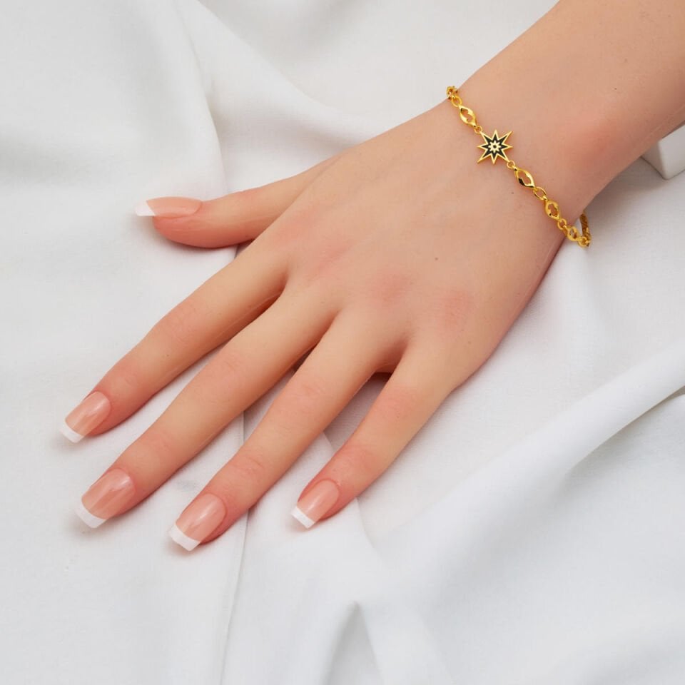 Kuzey Yıldızı İtalyan 22 Ayar Altın Bileklik