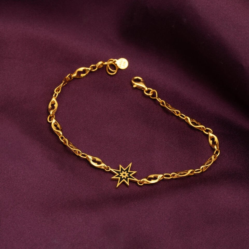 Kuzey Yıldızı İtalyan 22 Ayar Altın Bileklik