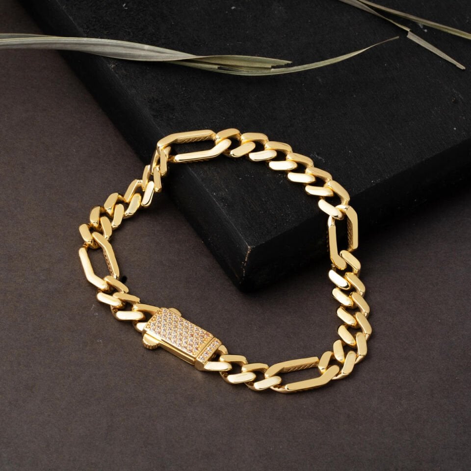 Figaro Zincir İtalyan Spor Altın Bileklik