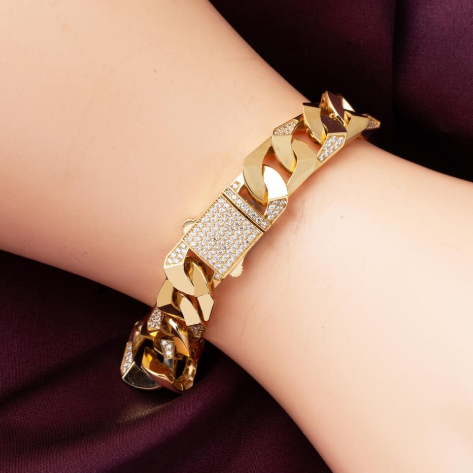 Lisa 14 Ayar İtalyan Gurmet Altın Bileklik