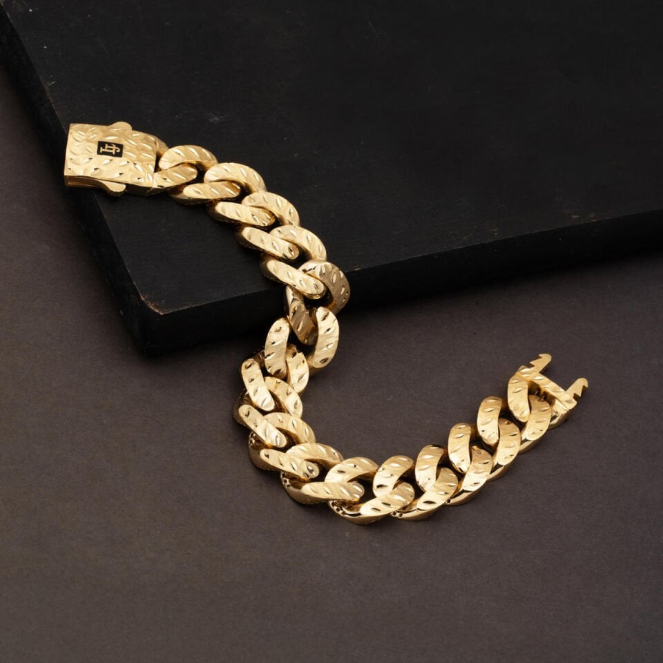 Kalemli Gurmet 14 Ayar Altın Bileklik