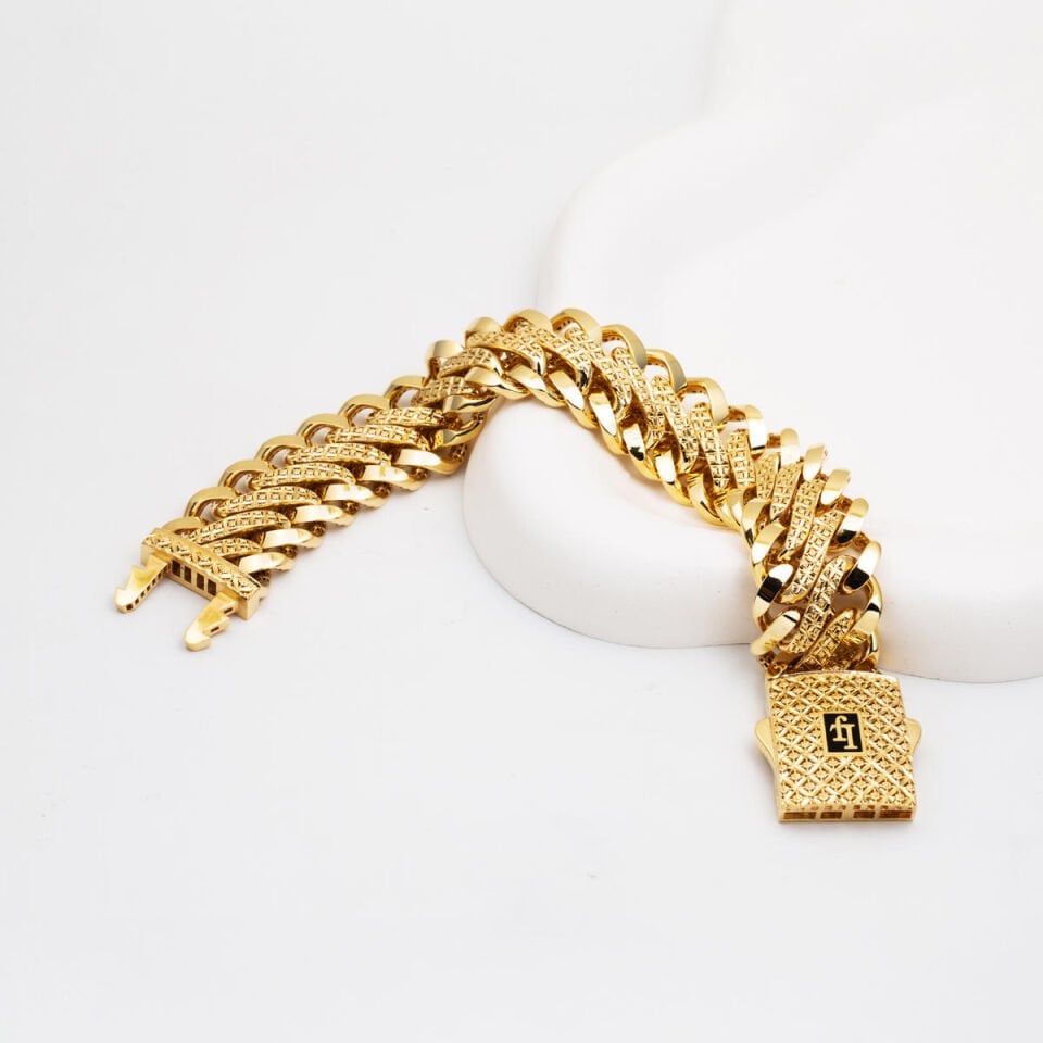 Yaşam Çiçeği Gurmet Bileklik 14 Ayar Altın