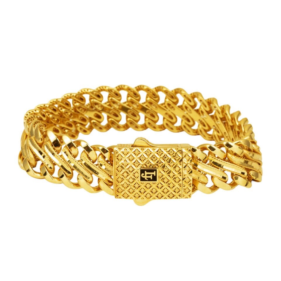 İtalyan 14 Ayar Altın Gurmet Bileklik