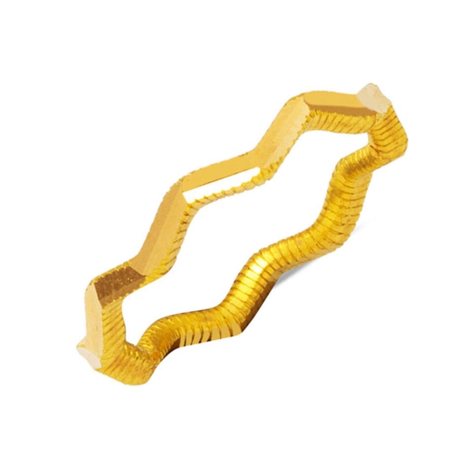 Zikzak Ajda 22 Ayar Altın Yüzük