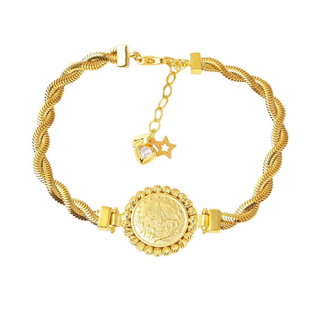 Arnavut Çeyrek Reşatlı Altın Bileklik