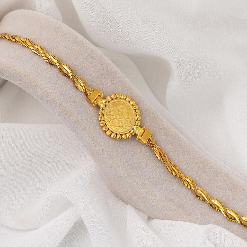 Arnavut Çeyrek Reşatlı Altın Bileklik