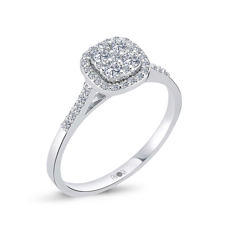 0,35 Karat Pırlanta Yakamoz Yüzük