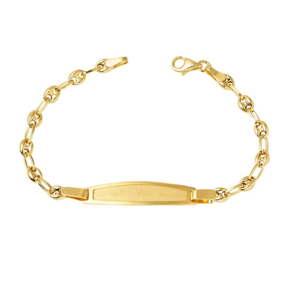 İsim Yazılabilen Altın Çocuk Künyesi