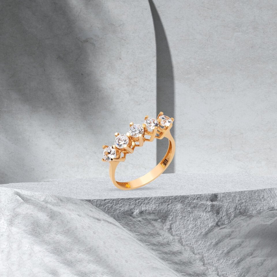 Beştaş 14 Ayar Rose Altın Yüzük