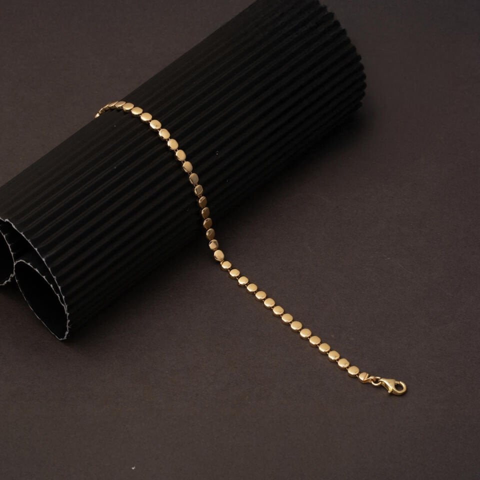 14 Ayar Sarı Altın Kadın Bileklik