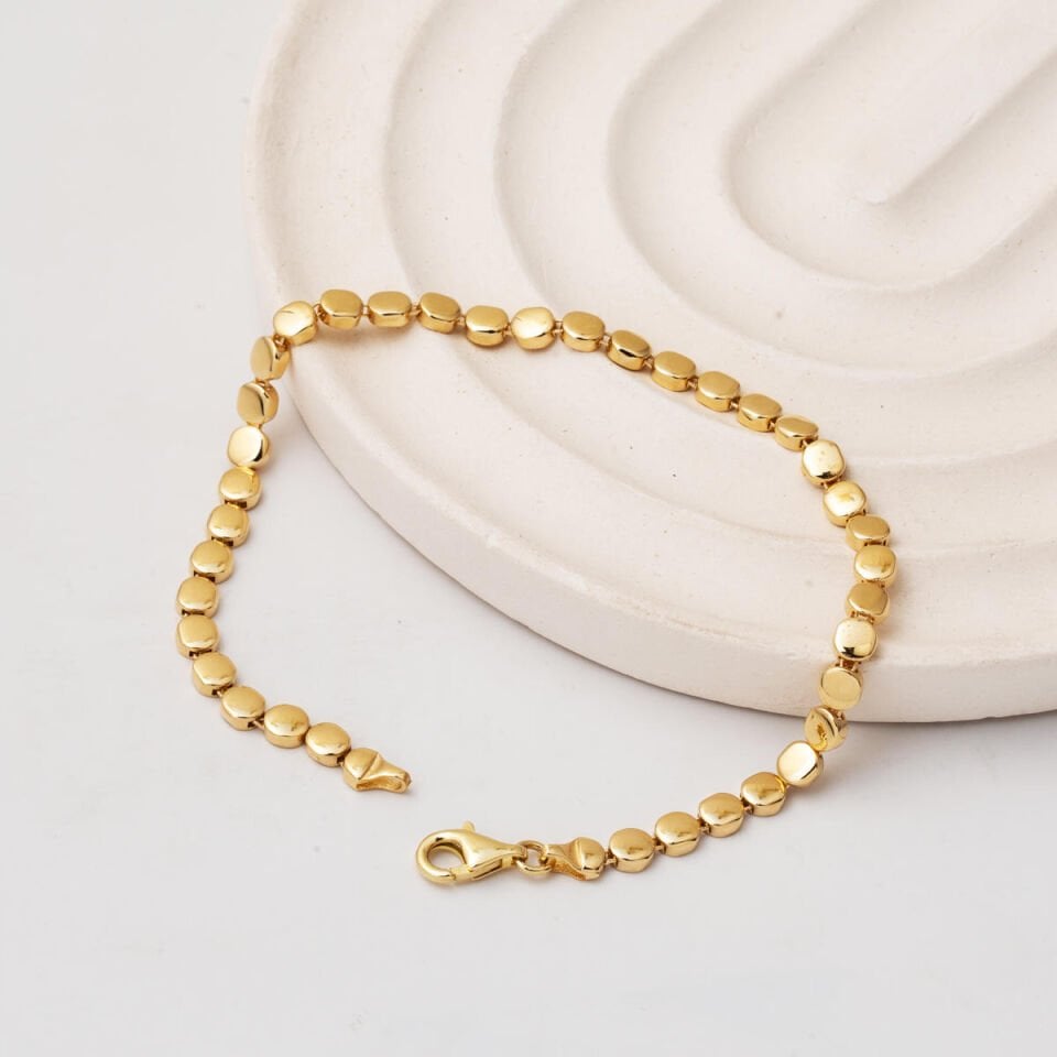 14 Ayar Sarı Altın Kadın Bileklik