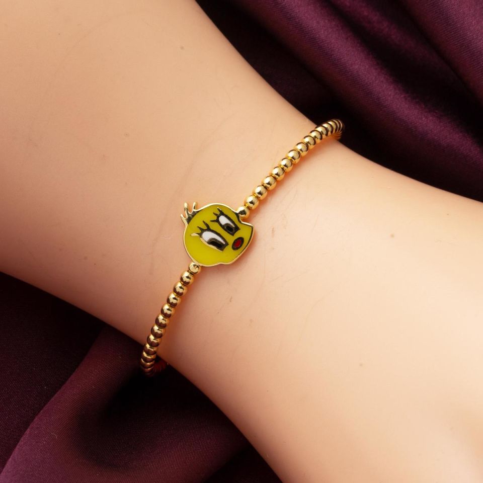 14 Ayar Tweety Kelepçe Çocuk Bileziği