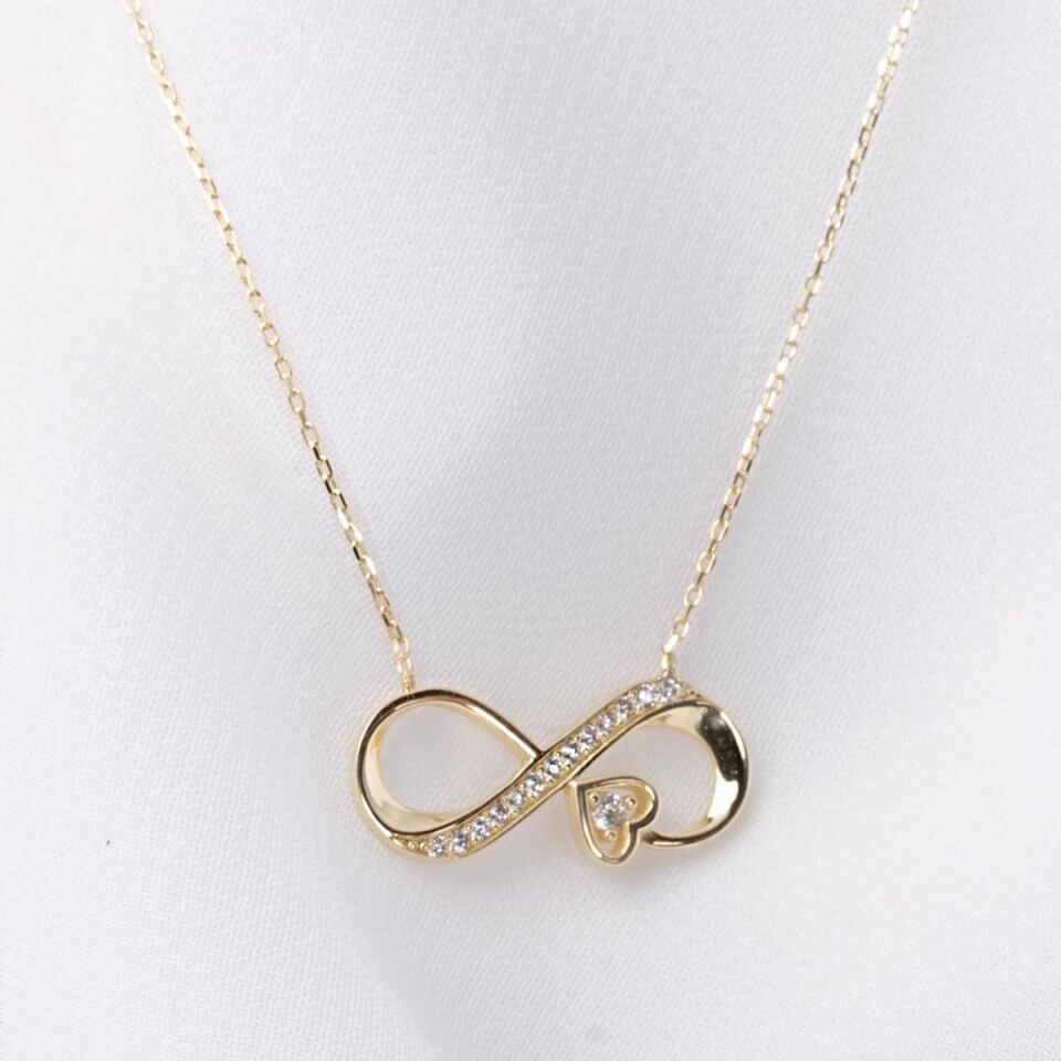 Kalpli Sonsuzluk Altın Kolye