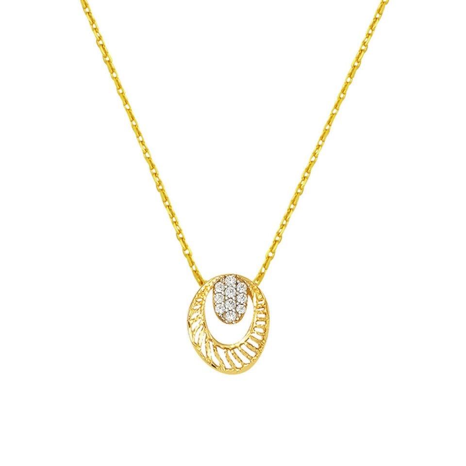 Mini Yaşam Çiçeği Altın Kolye