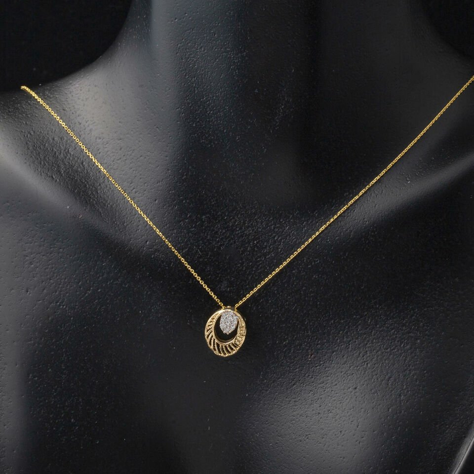 Mini Yaşam Çiçeği Altın Kolye