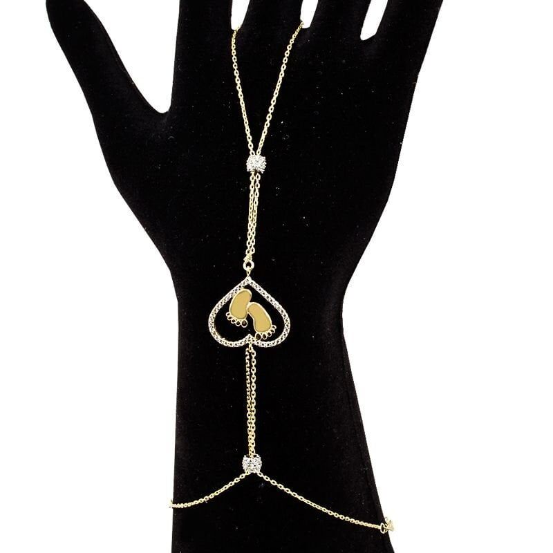 Kalpli Ayaklı 14 Ayar Altın Şahmeran Bileklik