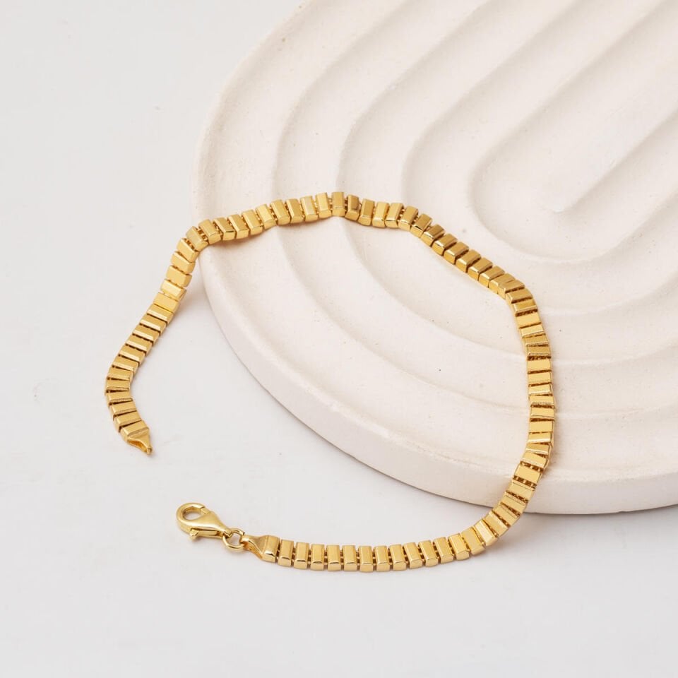 14 Ayar Altın Unisex Spor Bileklik