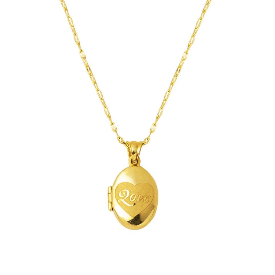 Love Kapaklı 14 Ayar Altın Kolye