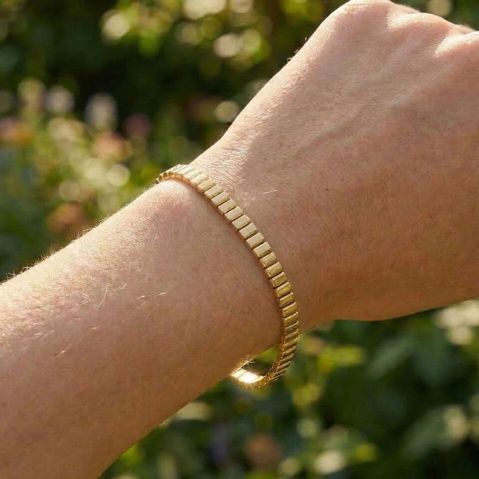 14 Ayar Altın Unisex Spor Bileklik