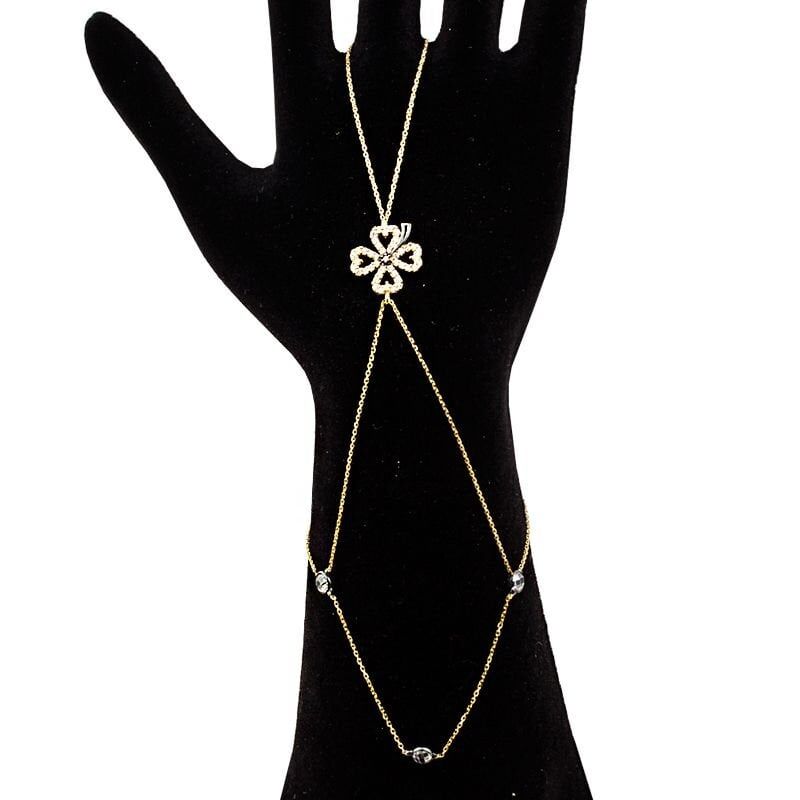 Çiçekli 14 Ayar Altın Şahmeran Bileklik